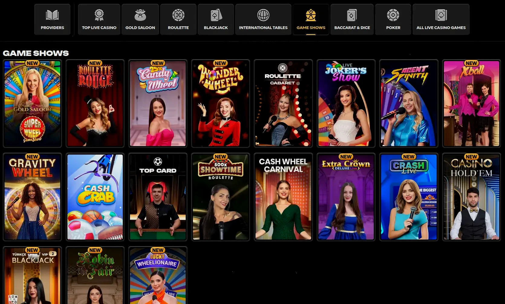 Gigaspinz casino spelaanbod overzicht